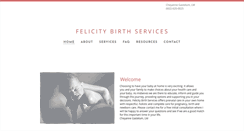 Desktop Screenshot of felicitybirthservices.com